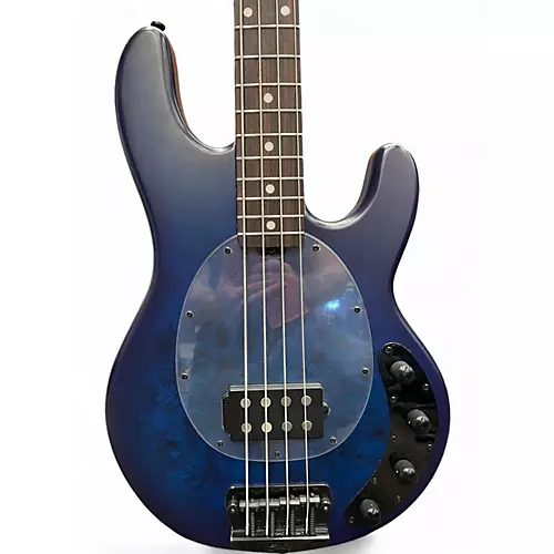Used 2024 Sterling by Music Man Ray34 Neptune Blue Satin Electric Bass Guitar Neptune Blue Satin - musicians--Friend