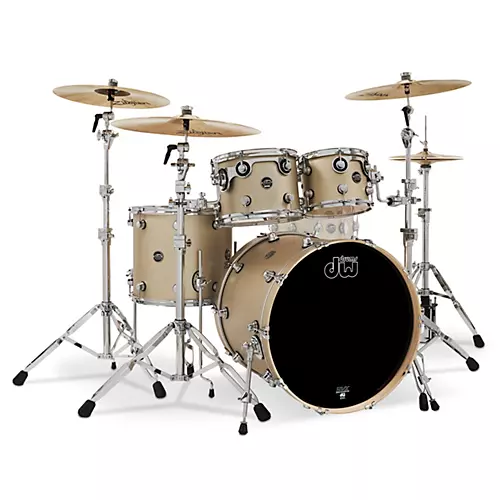 DW 4-Piece Performance Series Shell Pack Hard Satin Charcoal Metallic - musicians--Friend