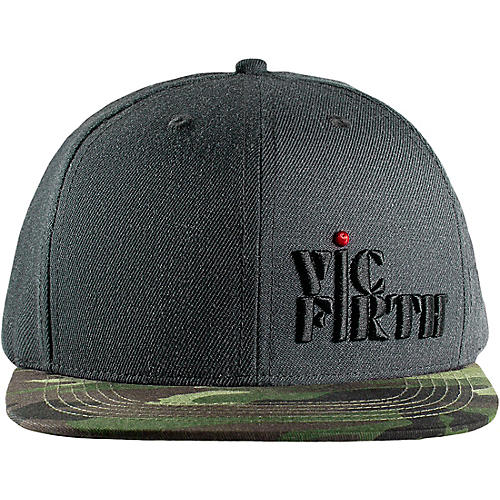 Vic Firth Vic Firth Gray Camo 6 Panel Snapback Hat - musicians--Friend