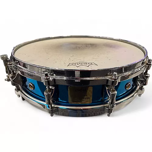 Used Yamaha 14in David Garibaldi Signature  Brass Snare  Blue Nickel Brass Drum Blue Nickel Brass 33 - musicians--Friend