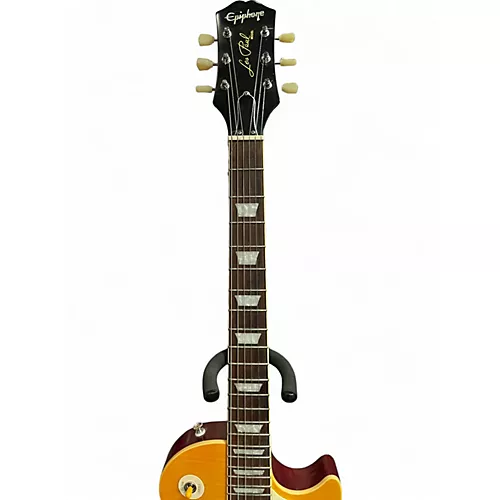 Used 2022 Epiphone 1959 Reissue Les Paul Standard Lemon Burst Solid Body Electric Guitar Lemon Burst - musicians--Friend