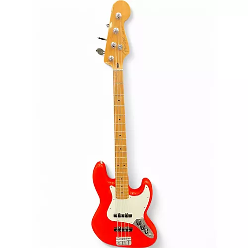 Used Fender Player Jazz Bass Fiesta Red Electric Bass Guitar Fiesta Red - musicians--Friend