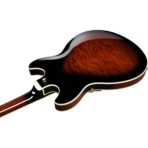 Ibanez Artcore Expressionist AS93QMSP Semi-Hollowbody Electric Guitar Dark Brown Sunburst - musicians--Friend