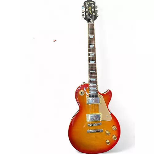 Used Epiphone Les Paul Ultra III Cherry Burst Solid Body Electric Guitar Cherry Burst - musicians--Friend