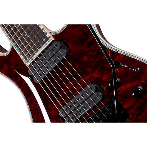B.C. Rich Shredzilla 8 Prophecy Archtop with Floyd Rose Electric Guitar Black Cherry - musicians--Friend