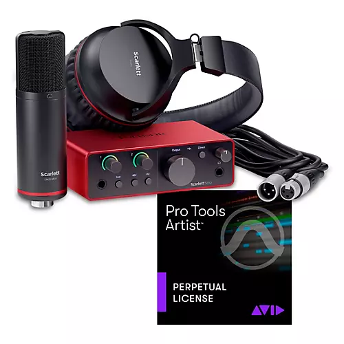 Focusrite Scarlett Studio Pack Gen 4 With AVID Pro Tools Artist Perpetual License Solo Studio Pack - musicians--Friend