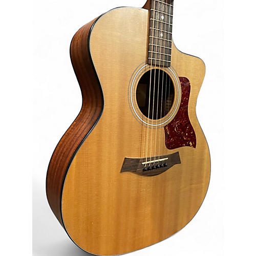 Used Taylor 114CE Natural Acoustic Electric Guitar Natural - musicians--Friend