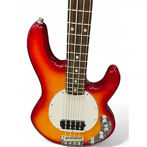 Used Sterling by Music Man stingray  Cherry Sunburst Electric Bass Guitar Cherry Sunburst - musicians--Friend