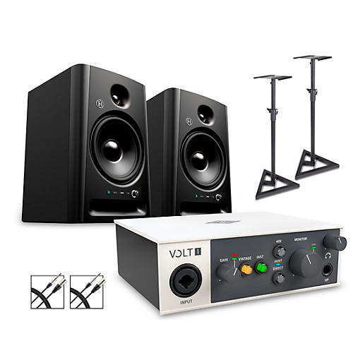 Universal Audio Volt 1 With Harbinger Studio Monitor Pair, Stands & Cables SM508 - musicians--Friend