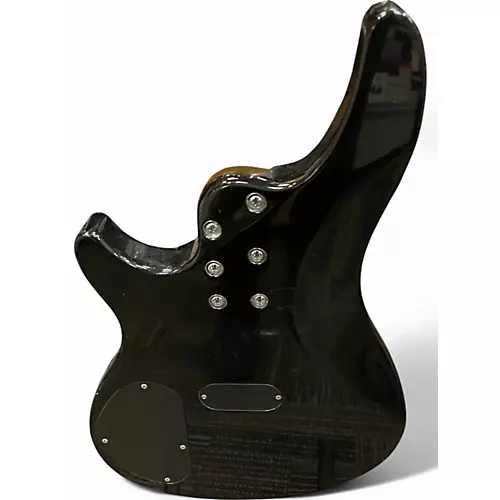 Used Schecter Guitar Research Omen 4 String Black Electric Bass Guitar Black - musicians--Friend