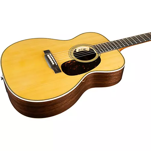 Martin Custom Shop 28 Style Adirondack Spruce-East Indian Rosewood Auditorium Acoustic-Electric Guitar Natural - musicians--Friend