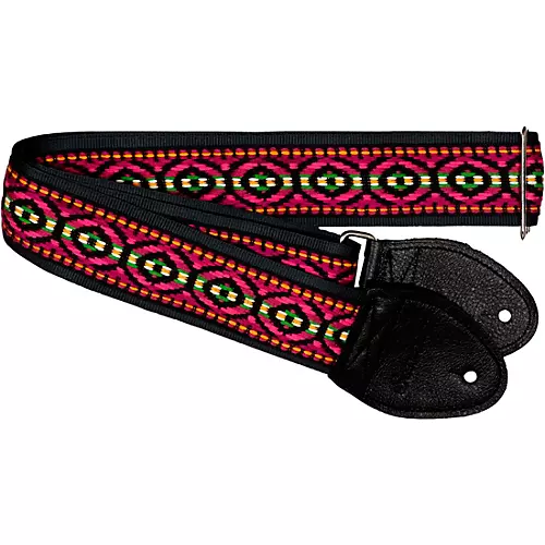 Souldier Bohemian Guitar Strap Red 2 in. - musicians--Friend