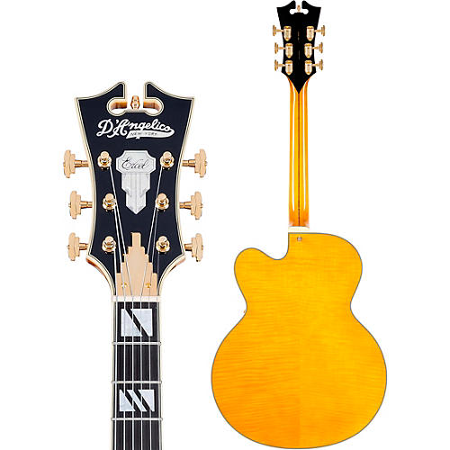 D'Angelico Excel EXL-1 Hollowbody Electric Guitar Amber - musicians--Friend