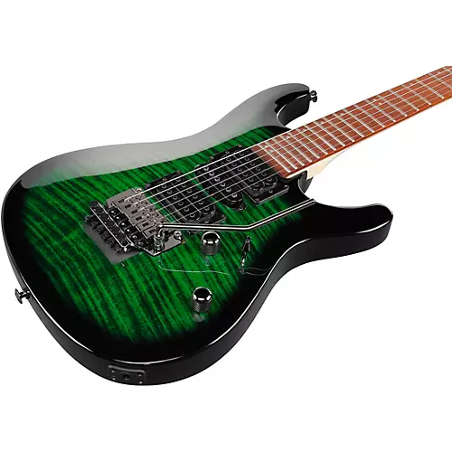 Ibanez KIKOSP3 Kiko Loureiro Signature Electric Guitar Transparent Emerald Burst - musicians--Friend