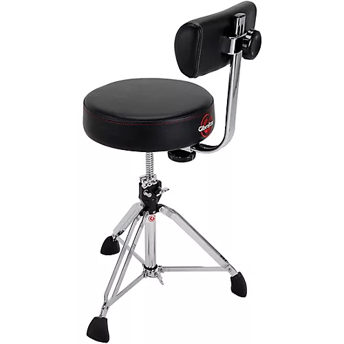 Gibraltar Round Drum Throne with Backrest - 13 in. - musicians--Friend