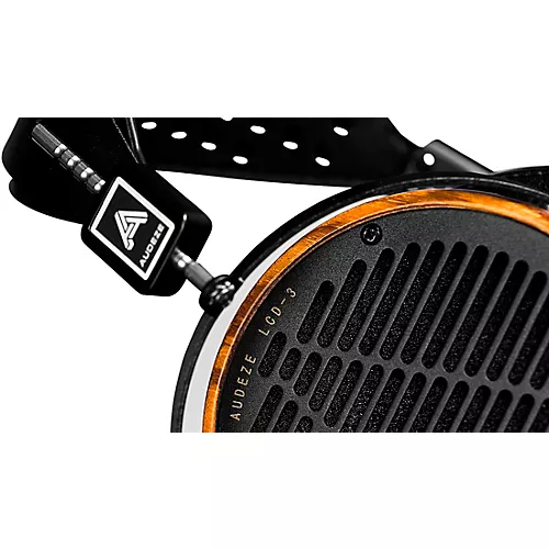Audeze LCD-3 with Zebrano Wood Rings Leather-Free Black/Brown - musicians--Friend