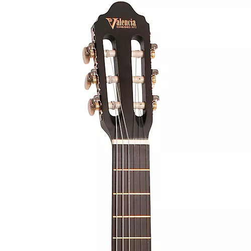 Valencia 200 Series 3/4 Size Classical Acoustic Guitar Transparent Blue - musicians--Friend