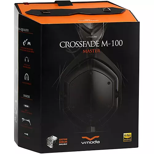 V-MODA Crossfade M-100 Master Over-Ear Headphones Matte Black - musicians--Friend
