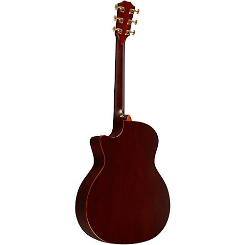 Taylor Custom Red Western Cedar-Red Ironbark Grand Auditorium Acoustic-Electric Guitar Red Mahogany - musicians--Friend