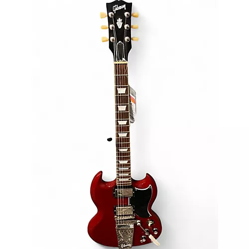 Used Gibson SG Custom Maestro Vibrola Reissue Cherry Solid Body Electric Guitar Cherry - musicians--Friend