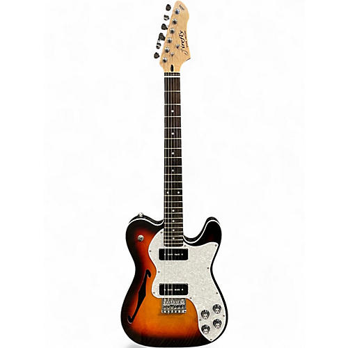 Used Firefly Pure Series FFPTH P-90s 3 Tone Sunburst Hollow Body Electric Guitar 3 Tone Sunburst - musicians--Friend