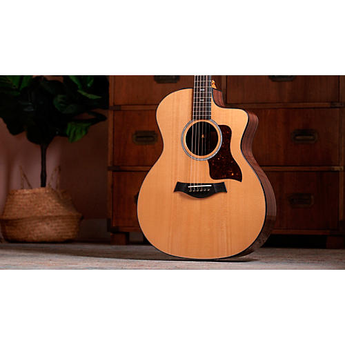 Taylor 214ce Plus 50th Anniversary Special-Edition Grand Auditorium Acoustic-Electric Guitar Natural - musicians--Friend