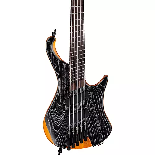 Ibanez EHB1135MS 5-String Multi-Scale Ergonomic Headless Bass Guitar Silver Wave Black Low Gloss - musicians--Friend