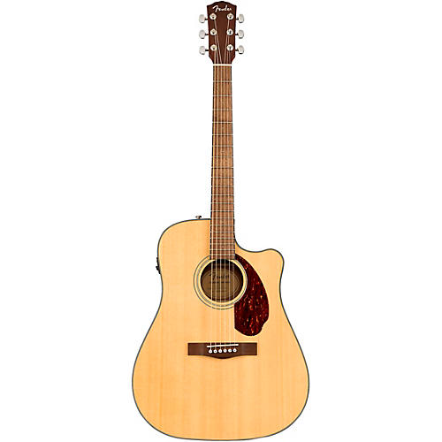 Fender CD-140SCE Dreadnought Acoustic-Electric Guitar With Case Natural - musicians--Friend