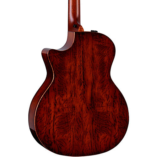 Taylor Custom Bearclaw Sitka Spruce-Tiger Myrtle Grand Auditorium Acoustic-Electric Guitar Natural - musicians--Friend