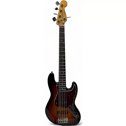 Used Fender american professional jazz bass V 3 Color Sunburst Electric Bass Guitar 3 Color Sunburst - musicians--Friend