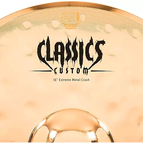 MEINL Classics Custom Extreme Metal Crash Cymbal 17 in. - musicians--Friend