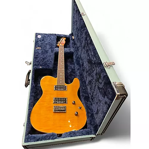 Used Fender Secial Edition Custom Telecaster FMT Amber Solid Body Electric Guitar Amber - musicians--Friend