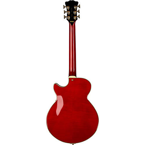 D'Angelico Excell SS Soho Hollowbody Electric Guitar With Stairstep Tailpiece Dark Cherry Burst - musicians--Friend