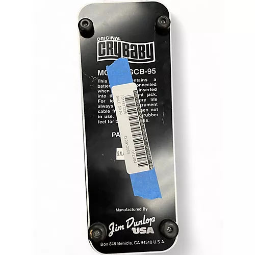 Used Dunlop GCB95 Original Crybaby Wah Effect Pedal - musicians--Friend