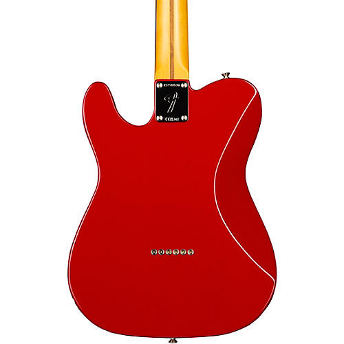 Fender Chris Shiflett Cleaver Telecaster Deluxe Electric Guitar Charcoal Frost Metallic - musicians--Friend