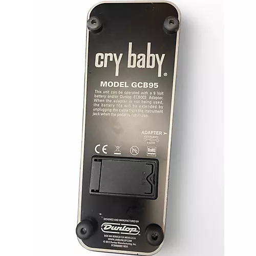 Used Dunlop GCB95 Original Crybaby Wah Effect Pedal - musicians--Friend