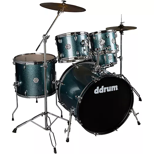 ddrum D2 5-Piece Complete Drum Kit Deep Aqua Sparkle - musicians--Friend
