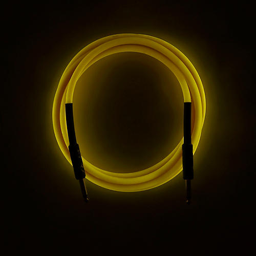 Fender Professional Series Glow in the Dark Straight to Straight Instrument Cable 10 ft. Orange - musicians--Friend