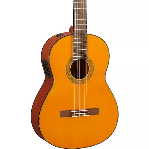 Yamaha CGX122MS Spruce-Nato Classical Acoustic-Electric Guitar Natural - musicians--Friend