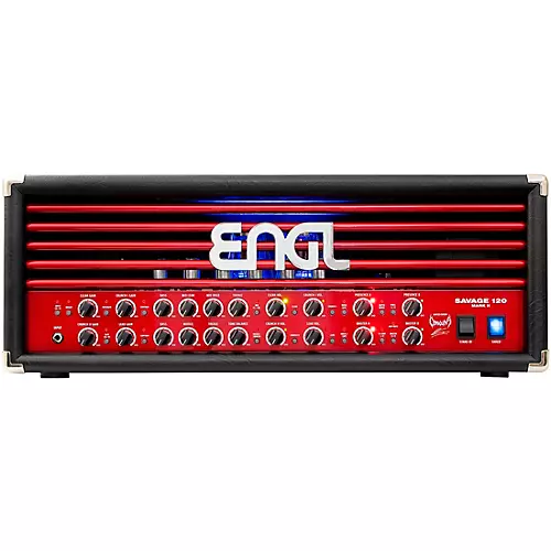 ENGL E610II Obscura Signature Savage 120 LTD 120W Tube Guitar Amp Head Black/Red - musicians--Friend