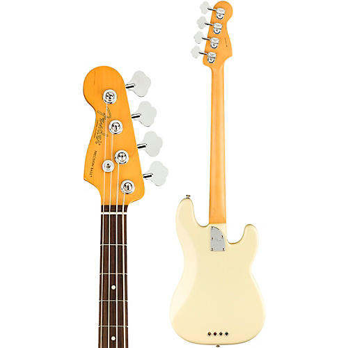 Fender American Professional II Precision Bass Rosewood Fingerboard Left-Handed Olympic White - musicians--Friend