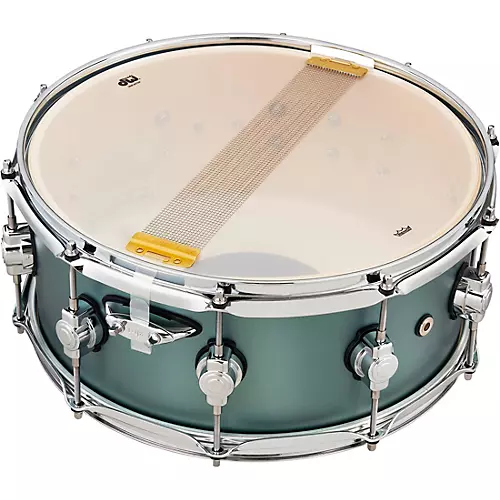 DW Design Series Snare Drum 14 x 6 in. Satin Sage Metallic - musicians--Friend