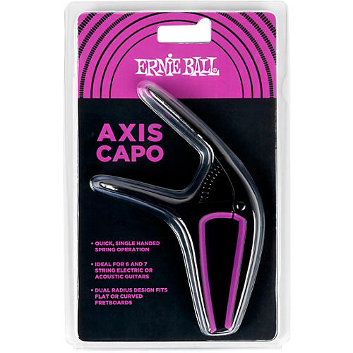 Ernie Ball Axis Capo Black/Purple - musicians--Friend