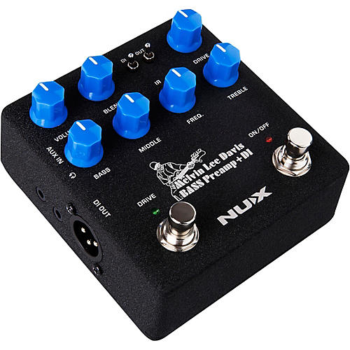 NUX Melvin Lee Davis Bass Preamp + DI Pedal Black - musicians--Friend
