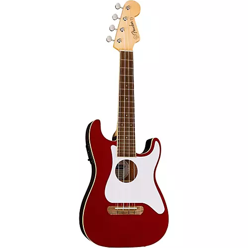 Fender Fullerton Stratocaster Acoustic-Electric Ukulele Black - musicians--Friend