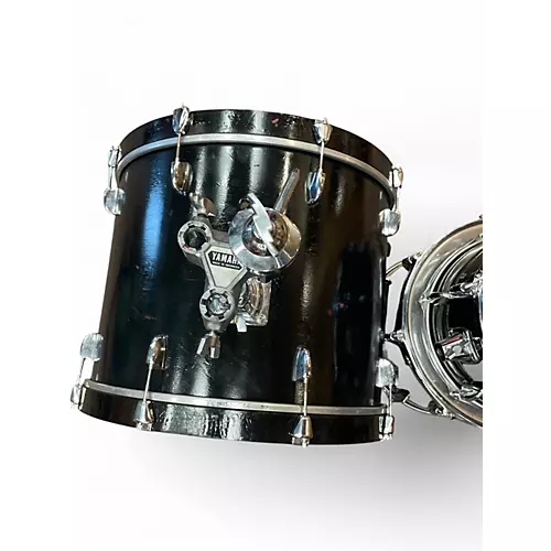 Used Yamaha 3 Piece no badge player kit black Drum Kit black - musicians--Friend
