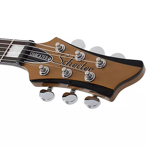 Schecter Guitar Research Stargazer-6 Vibrato Electric Guitar Metallic Gold - musicians--Friend