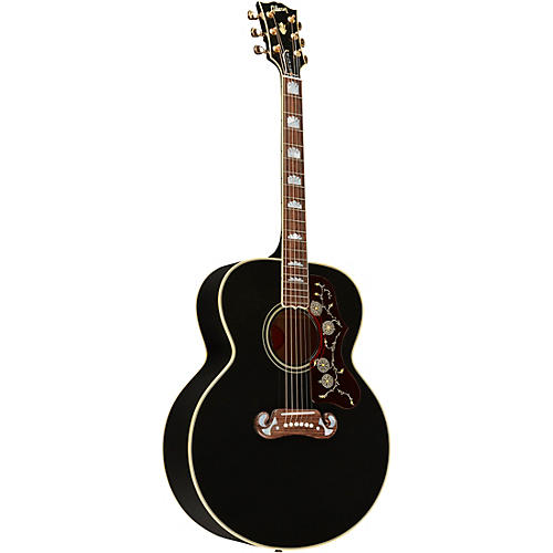 Gibson Elvis SJ-200 Acoustic-Electric Guitar Ebony - musicians--Friend