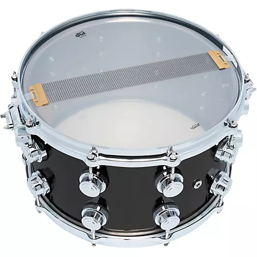 DW Collector's Series Black Nickel Over Brass Snare Drum With Die-Cast Hoops 14 x 8 in. Black Nickel Over Brass - musicians--Friend