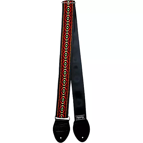 Souldier Bohemian Guitar Strap Red 2 in. - musicians--Friend